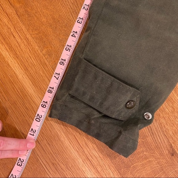 Wallace & Barnes Men’s Long Waxed Cloth Lined Jacket - Picture 12 of 13